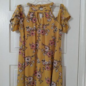 Summer drop sleeve sun dress